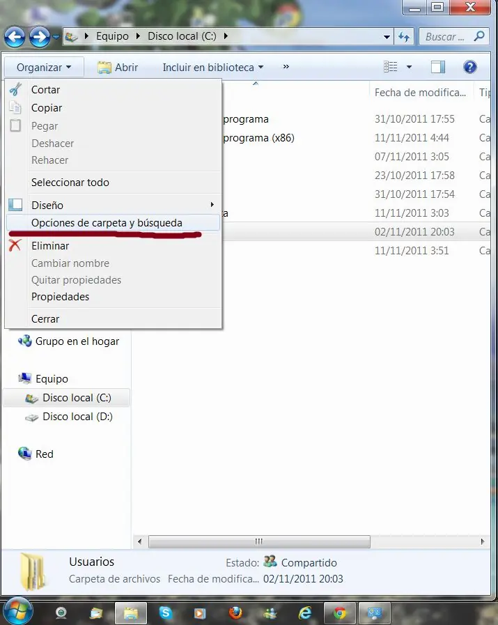 Ver carpetas ocultas de w7 (si no te deja, entra y veras!)