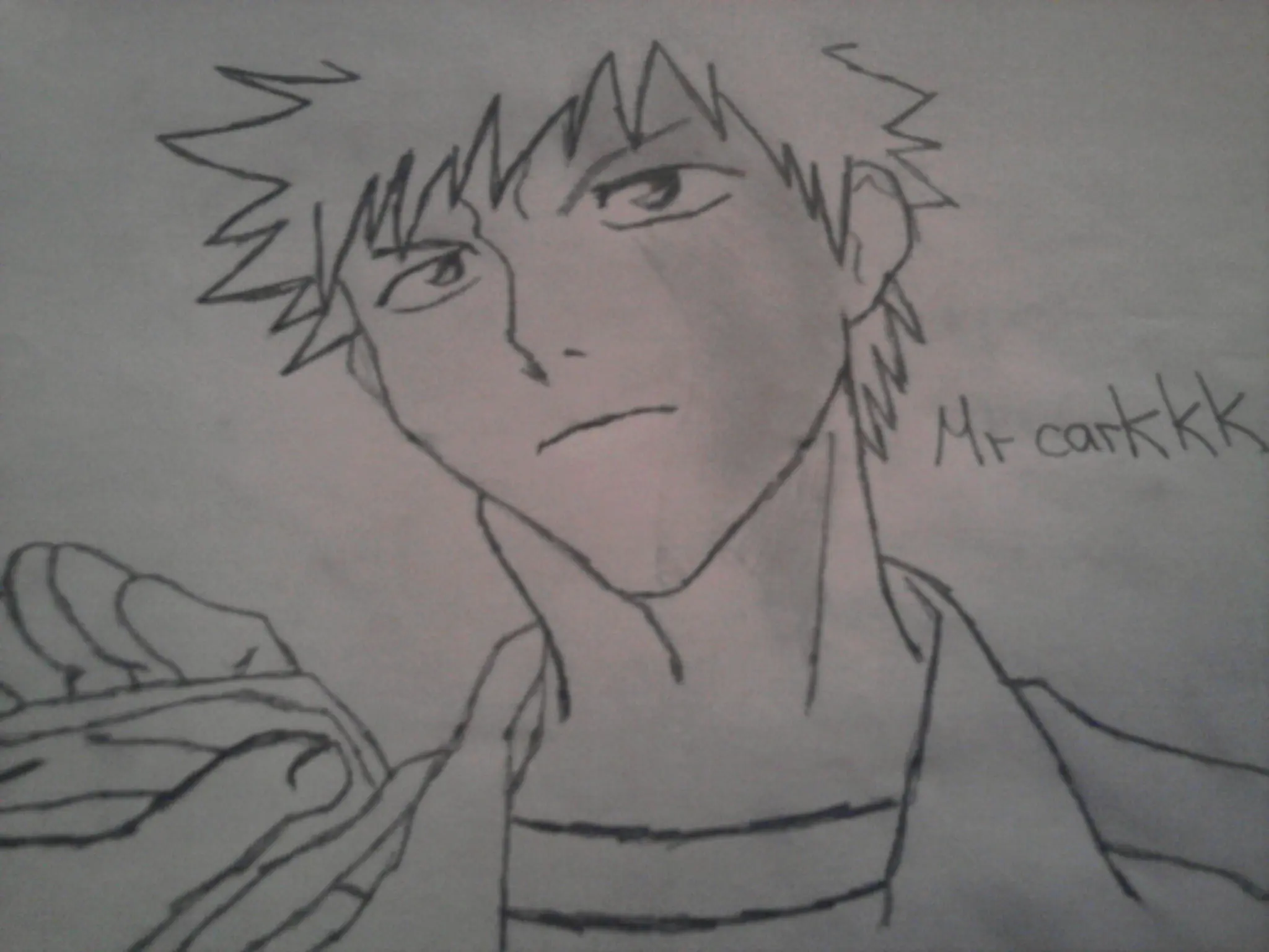 ichigo kurosaki mi dibujo (paso a paso)!