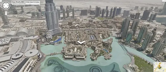 Burj Khalifa - Impresionantes vistas con Street View