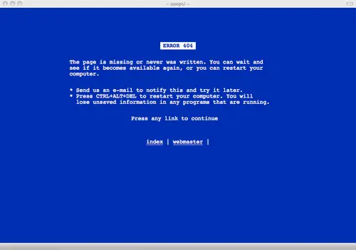 Error 404, nunca te paso?
