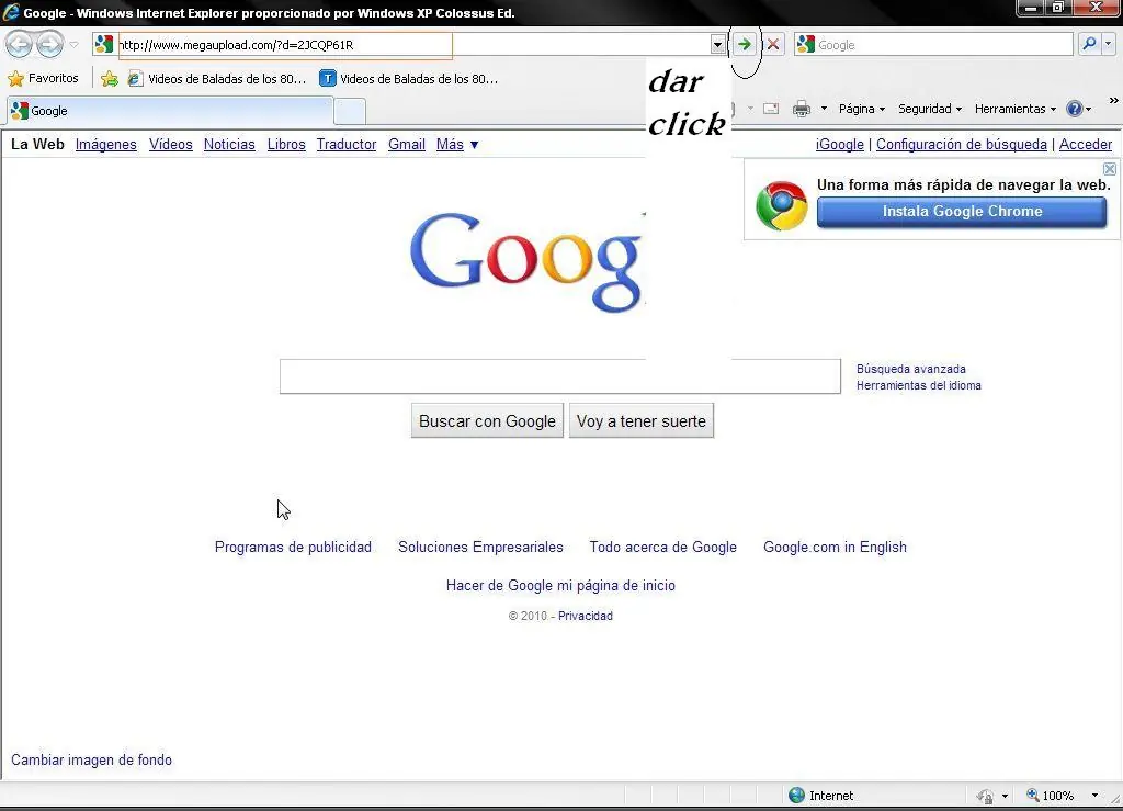 enseño como copiar y pegar los link para descargar