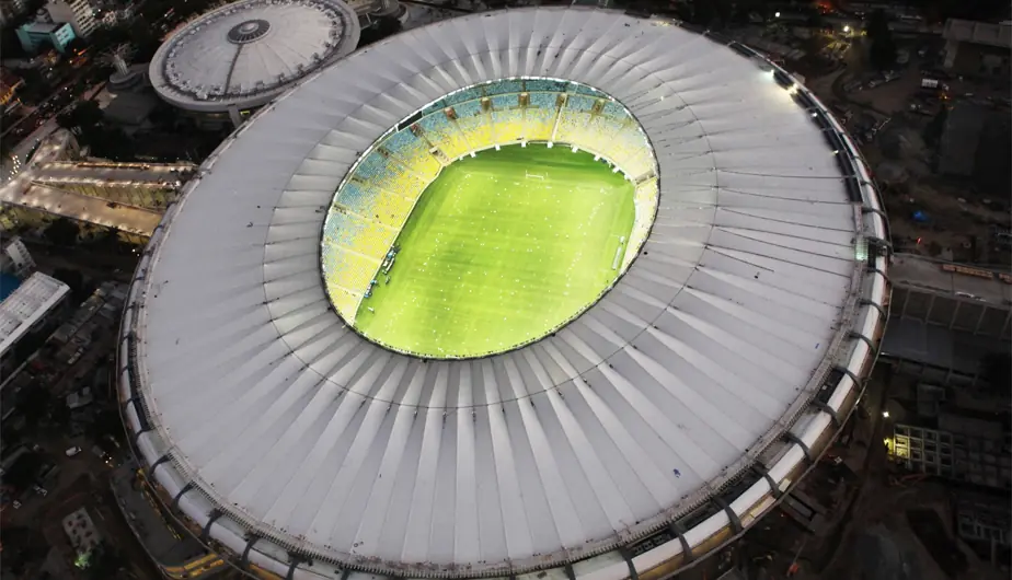 así lucirán los estadios del Mundial por la noche
