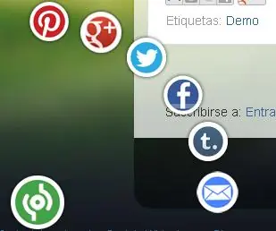 Widget de redes sociales para blogger - Reco!