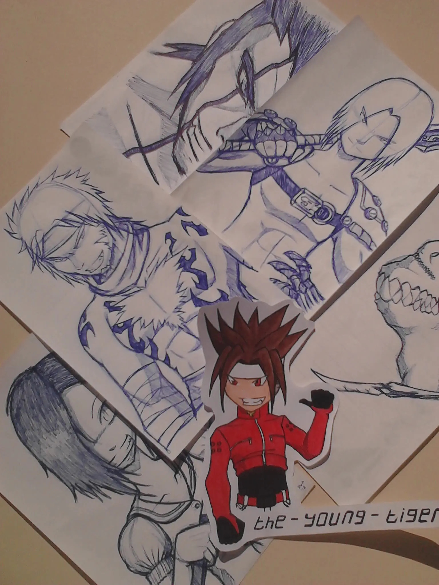 Algunos dibujos que hice en clase