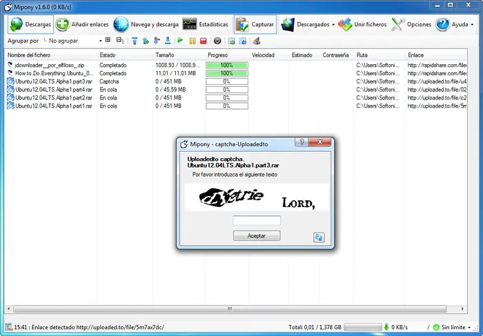 Mi Subida "MyPony" - Gestor de Descargas- MF