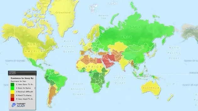 Mapa para conquistar mujeres.