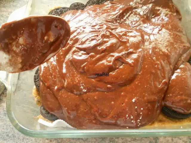 Receta: Brownies rellenos de Oreo.