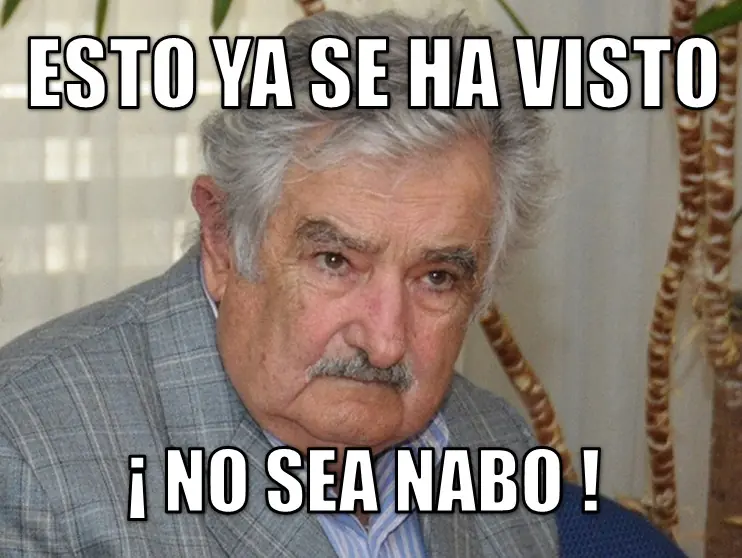Memes de Mujica.Volvió, en forma de fichas.