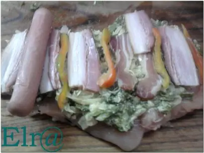 Arrollado de Pollo al whisky (paso a paso)