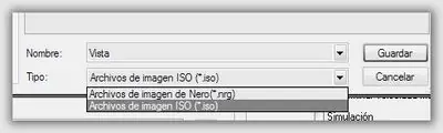 Crear una imagen ISO o NRG usando Nero express