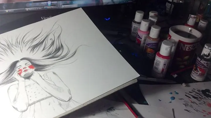 [Dibujo] Profesora Bla bla + Te engaña el cristal