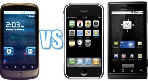 Review: Nexus One vs. iPhone vs. Motolora Milesto