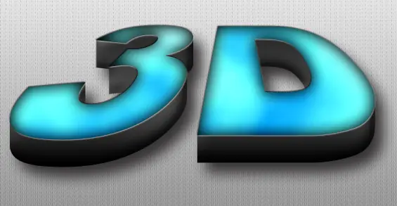 efecto texto 3d