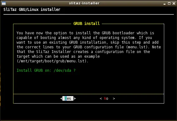 Guía de instalación de SliTaz
