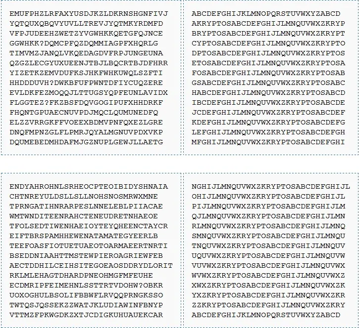 criptograma no descifrado