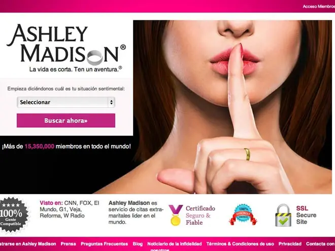 Ashley Madison, el paraíso de los infieles