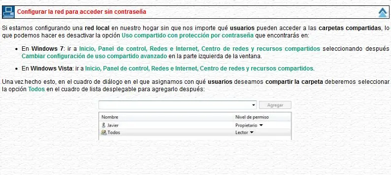 Crear una red con Windows 7, Windows Vista y Windows XP