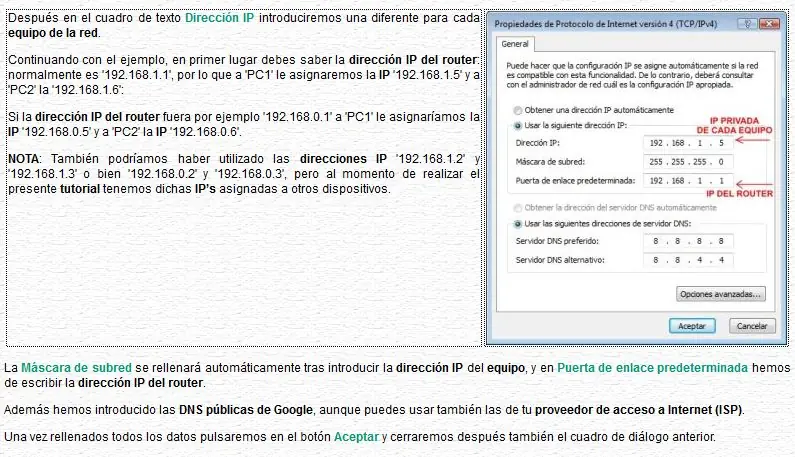 Crear una red con Windows 7, Windows Vista y Windows XP
