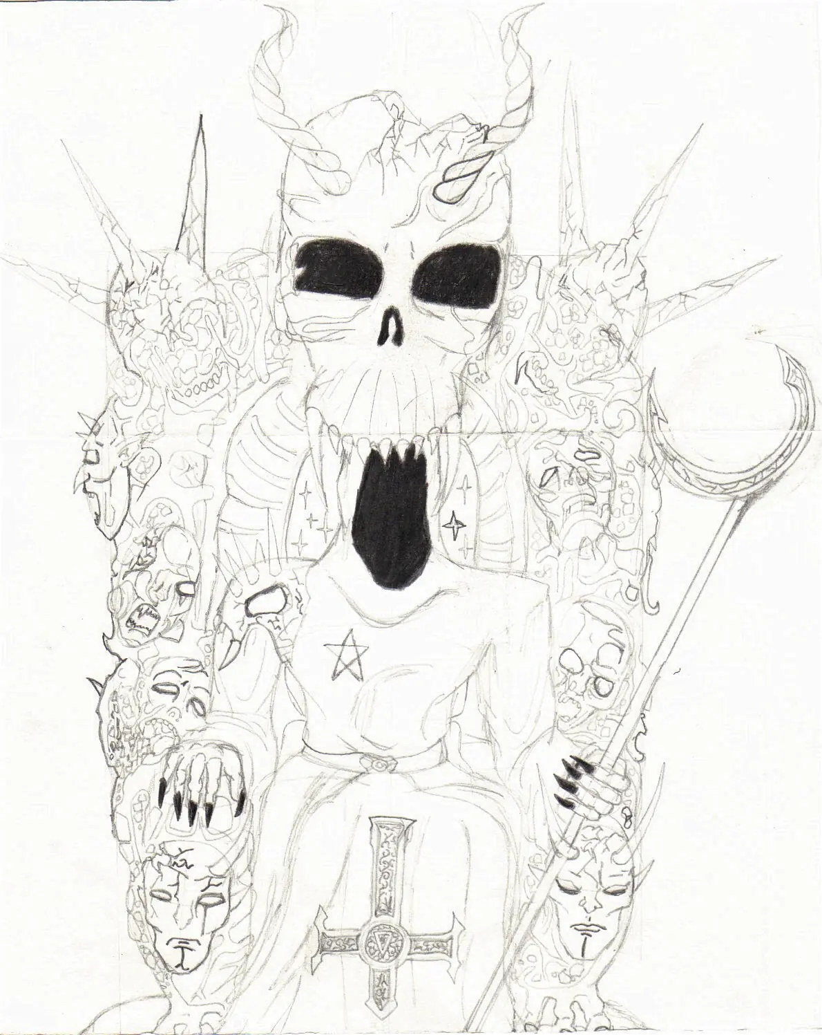 dibujos de el templo oscuro
