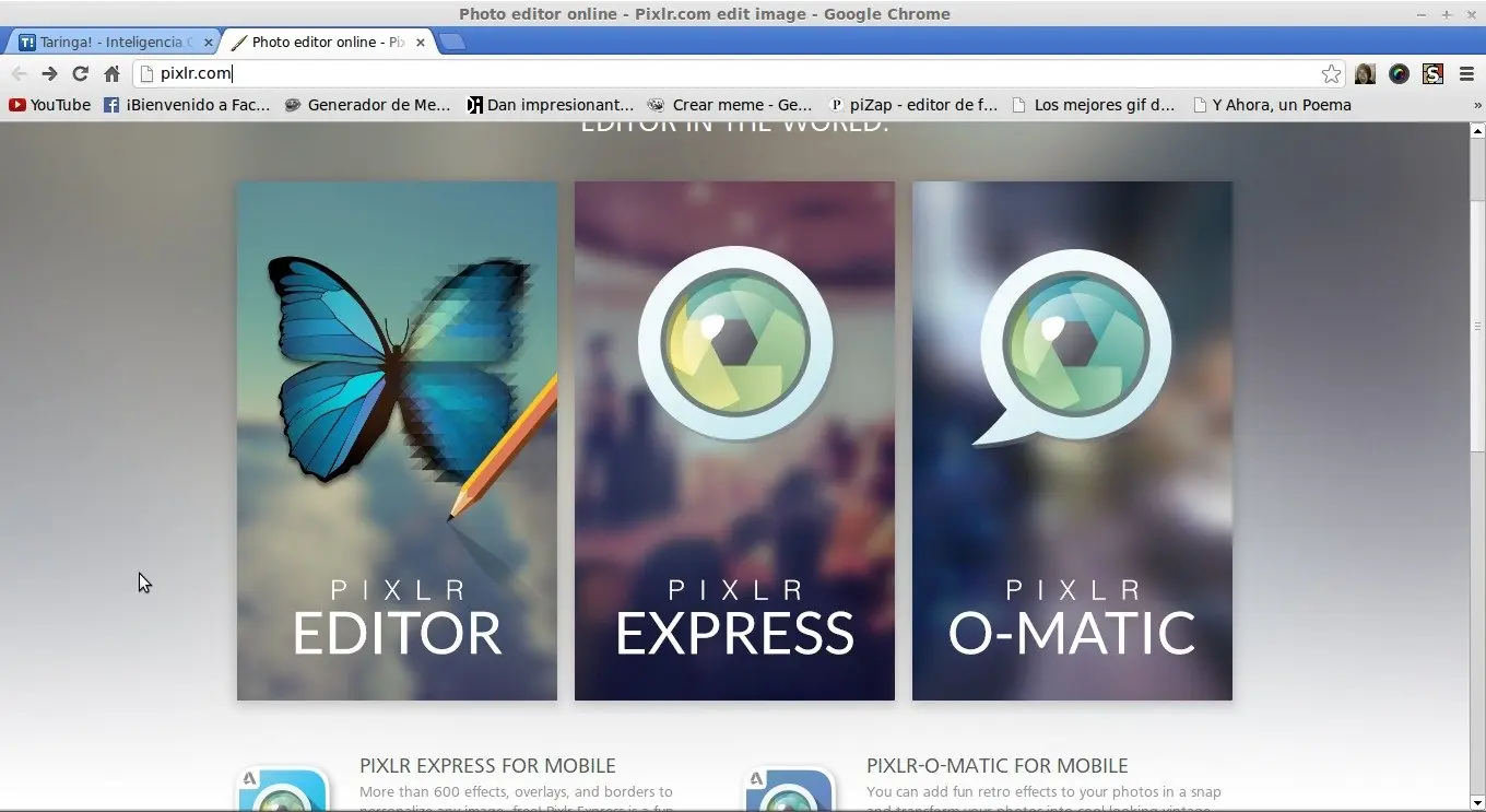 Paginas para editar fotos online