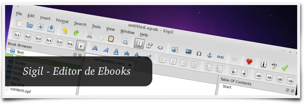 Sigil 0.6.2 - Crea tus ebooks