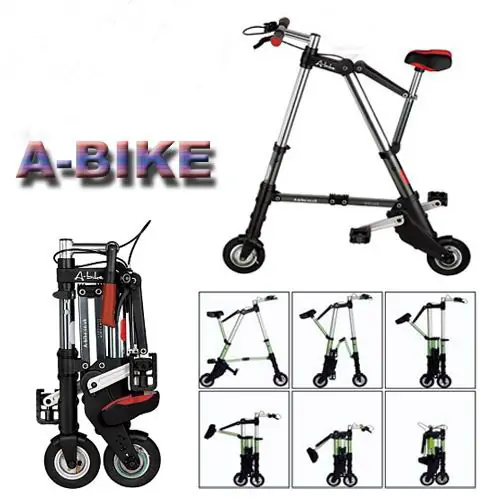 bicicleta compacta y liviana