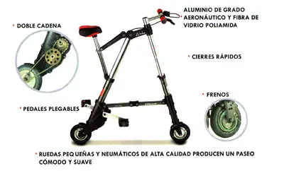 La bicicleta plegable más compacta y ligera del mundo:A-bik