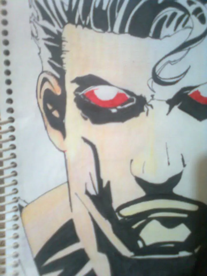 Dibujo de Superman + Yapa (paso a paso)
