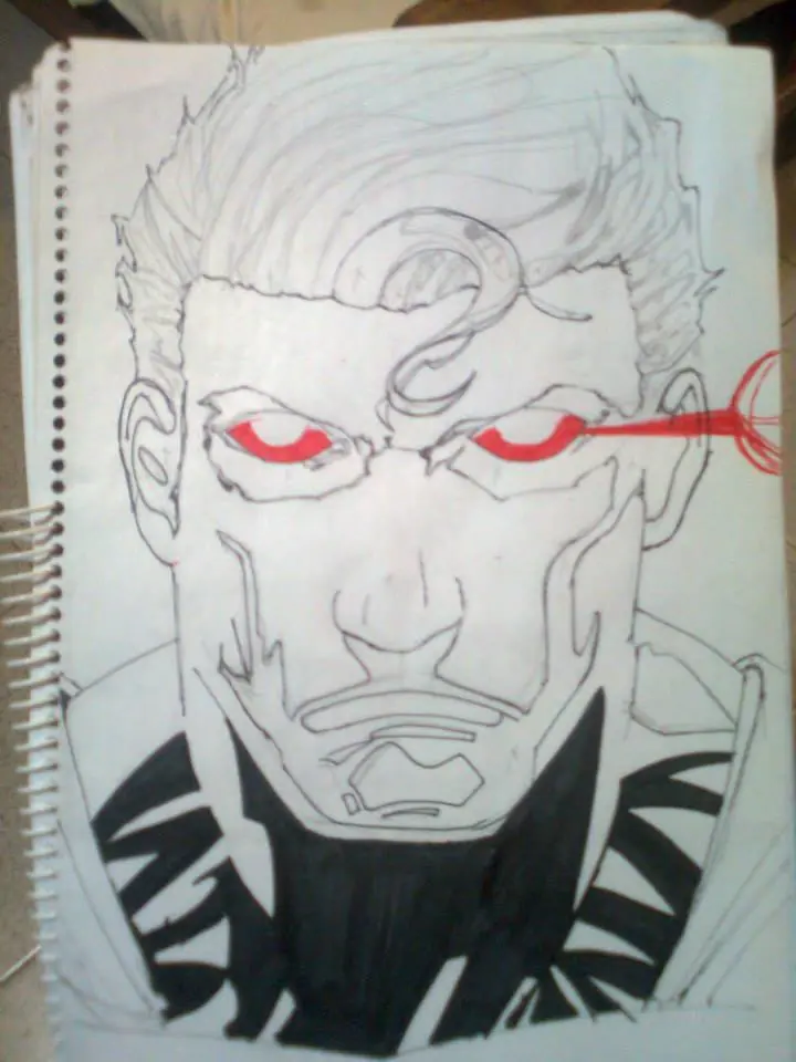 Dibujo de Superman + Yapa (paso a paso)