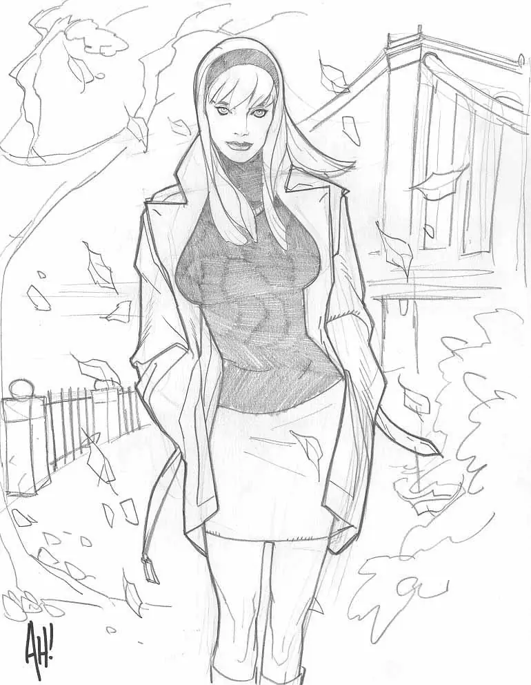 Buenos dibujos de Adam Hughes