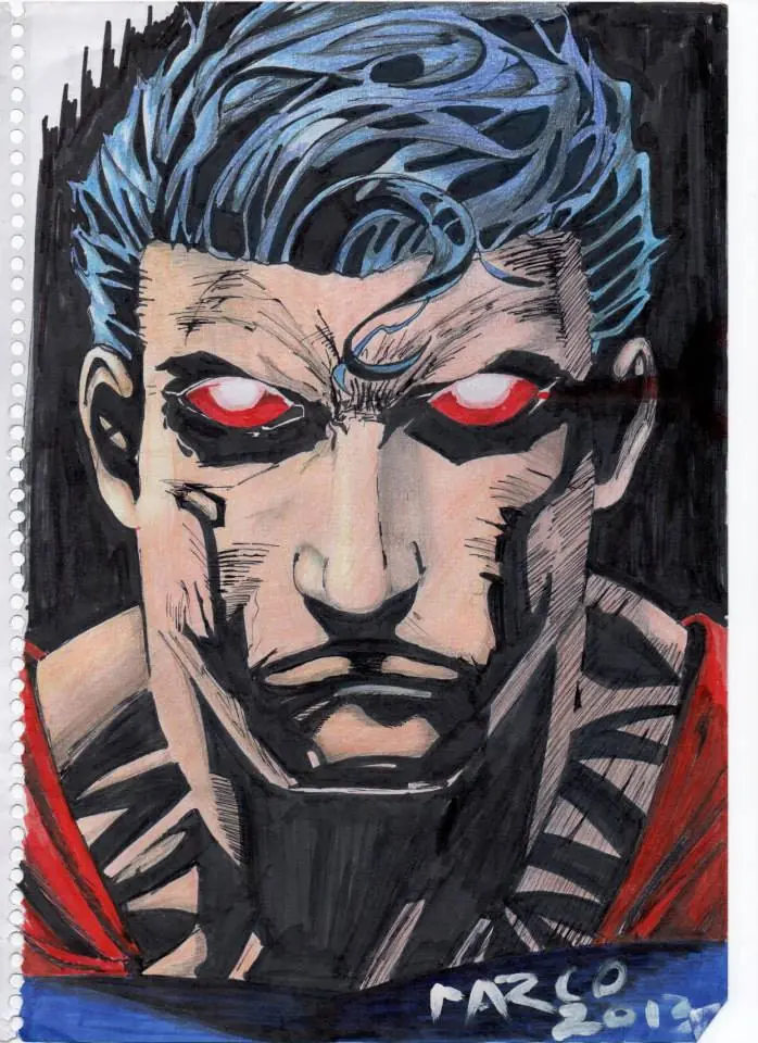 Dibujo de Superman + Yapa (paso a paso)