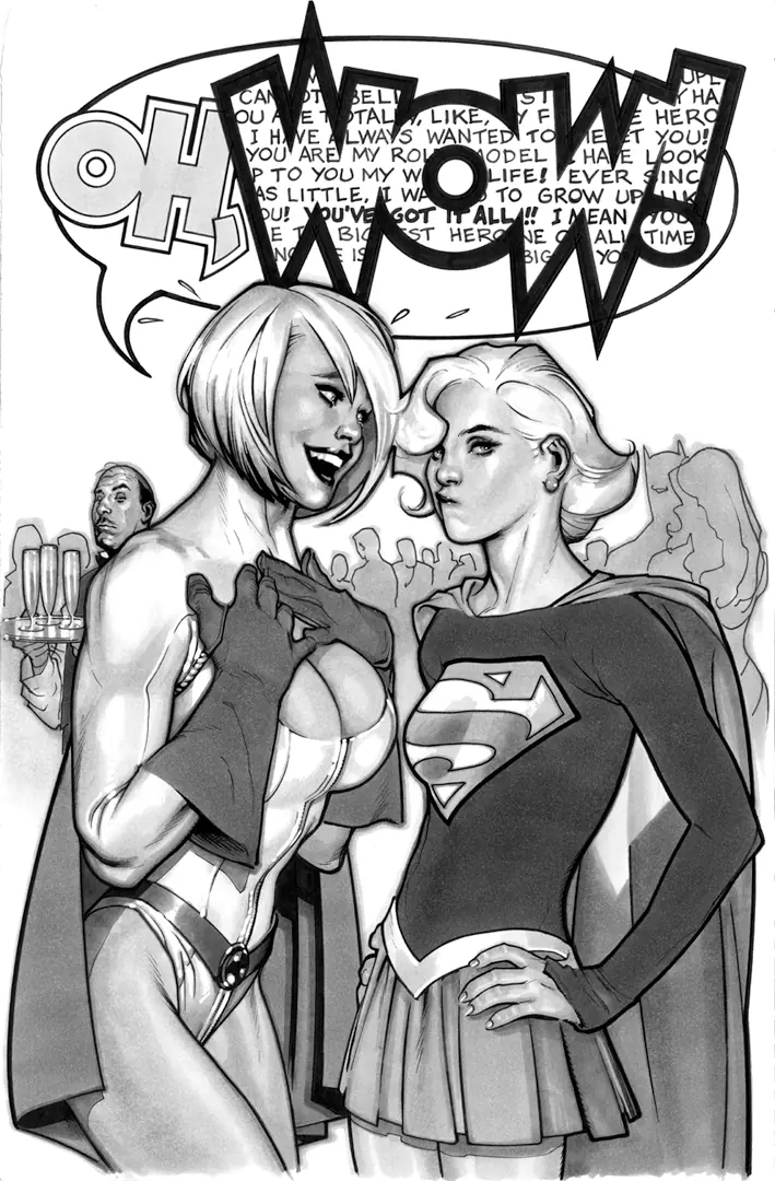Buenos dibujos de Adam Hughes