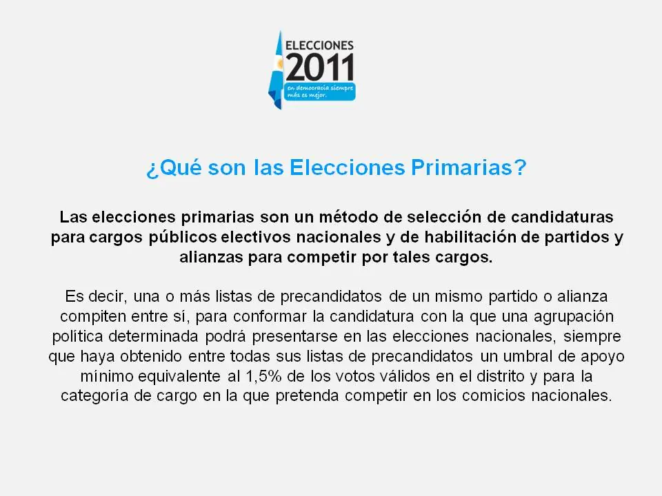 elecciones