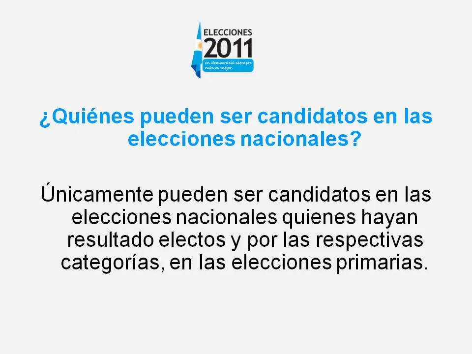 elecciones