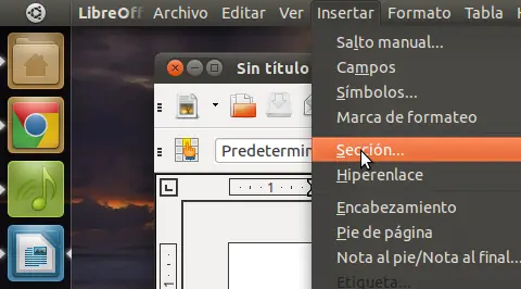 Cómo integrar LibreOffice en la barra de menús de Ubuntu