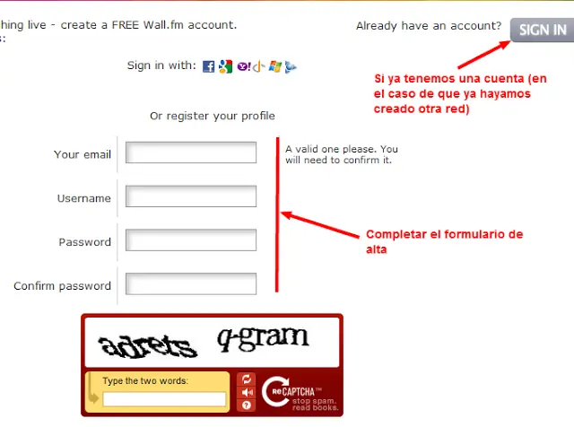 pagina web