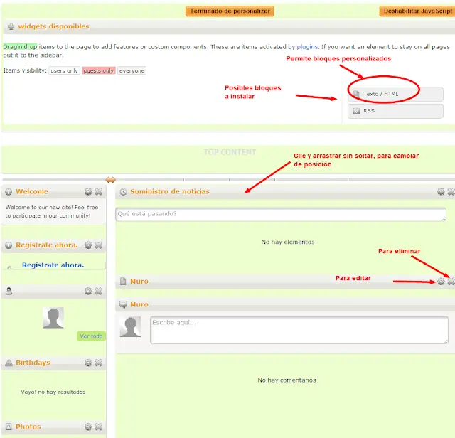 pagina web