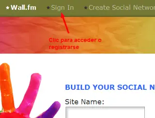 Wall.fm - Crea tu red social de manera sencilla