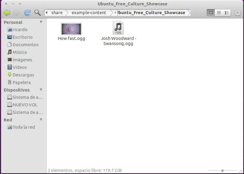 Nautilus Elementary en maverick con ClutterView