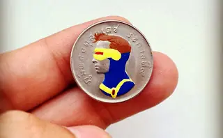 Monedas Pintadas Con Personajes de películas, cómics y ser