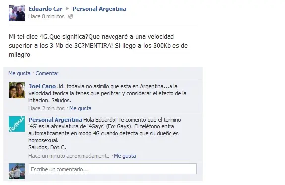 Trolleando a Personal