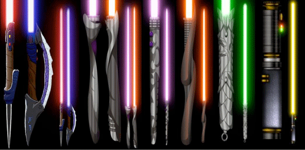 tipos de lightsabers
