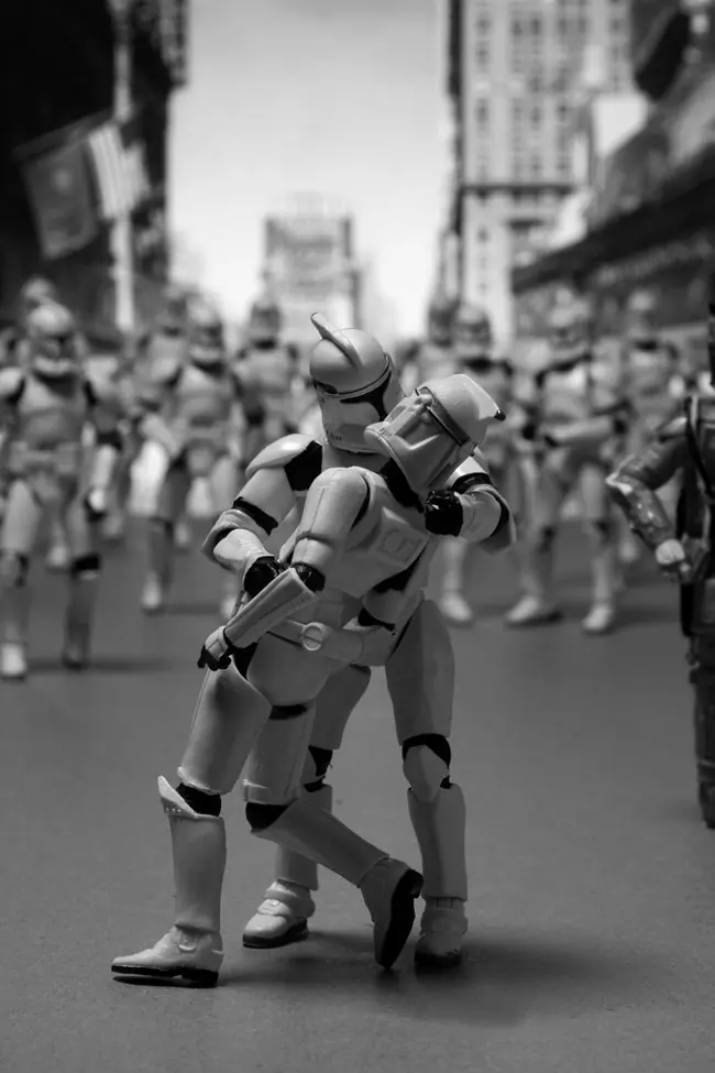 Fotografías de películas hechos con personajes de star war