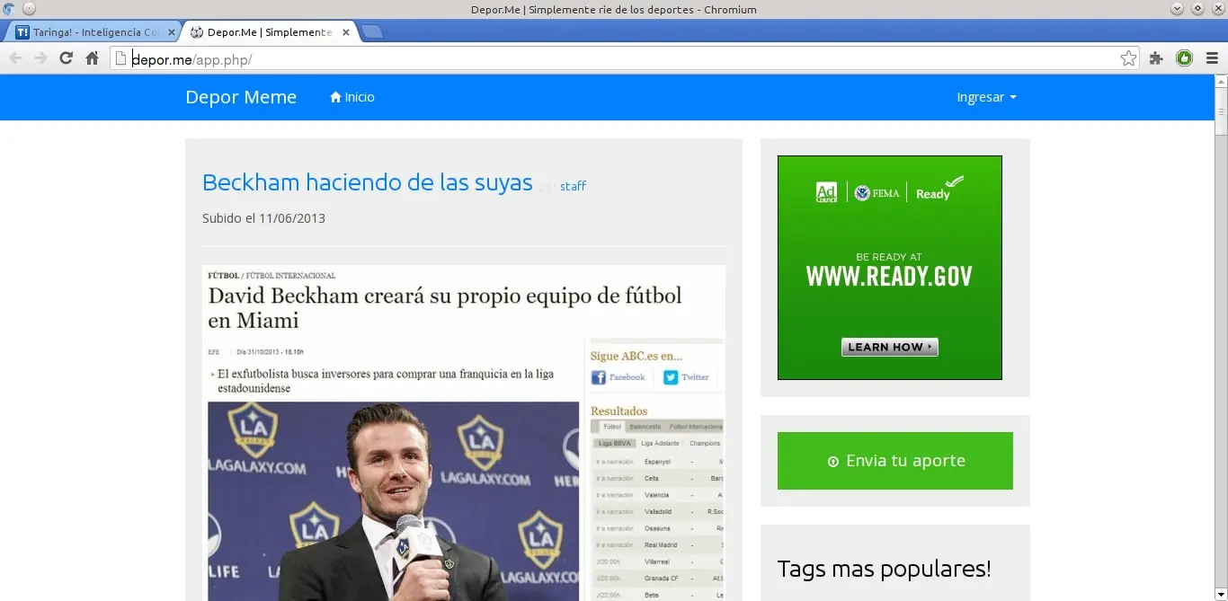Depor.me , Clon latino de memedeportes