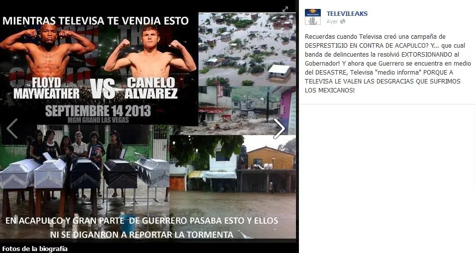 [Mexico] inundaciones: lucran con la desgracia