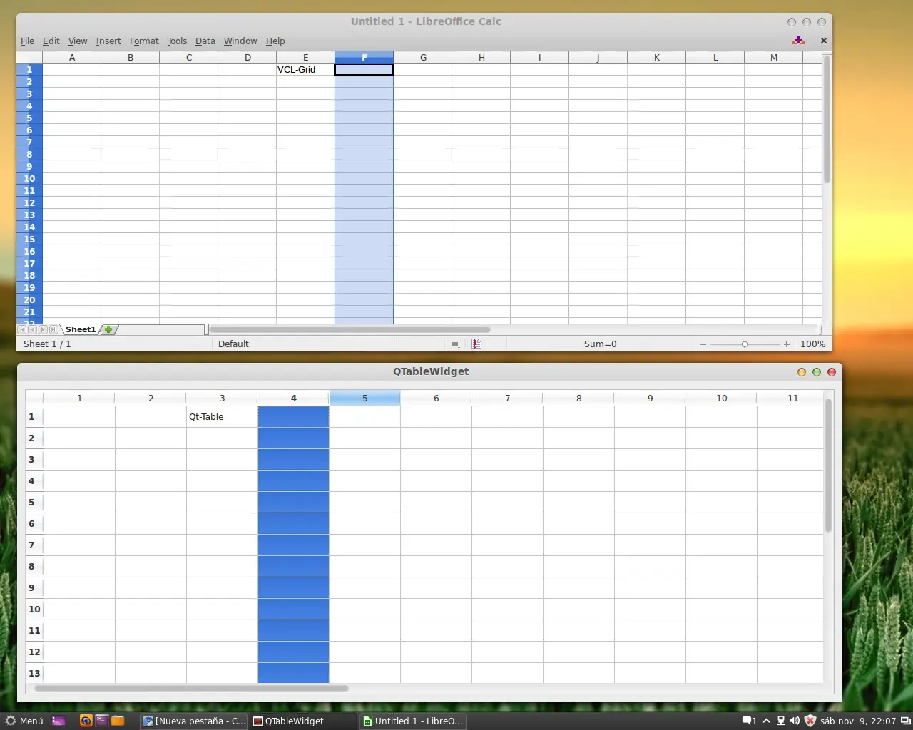 VCL LibreOffice vs Qt 4.9 vs WxWidgets