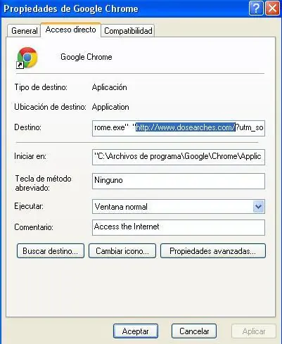 Eliminar "dosearches" de chrome