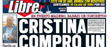 Cristina compro piso de nueve millones