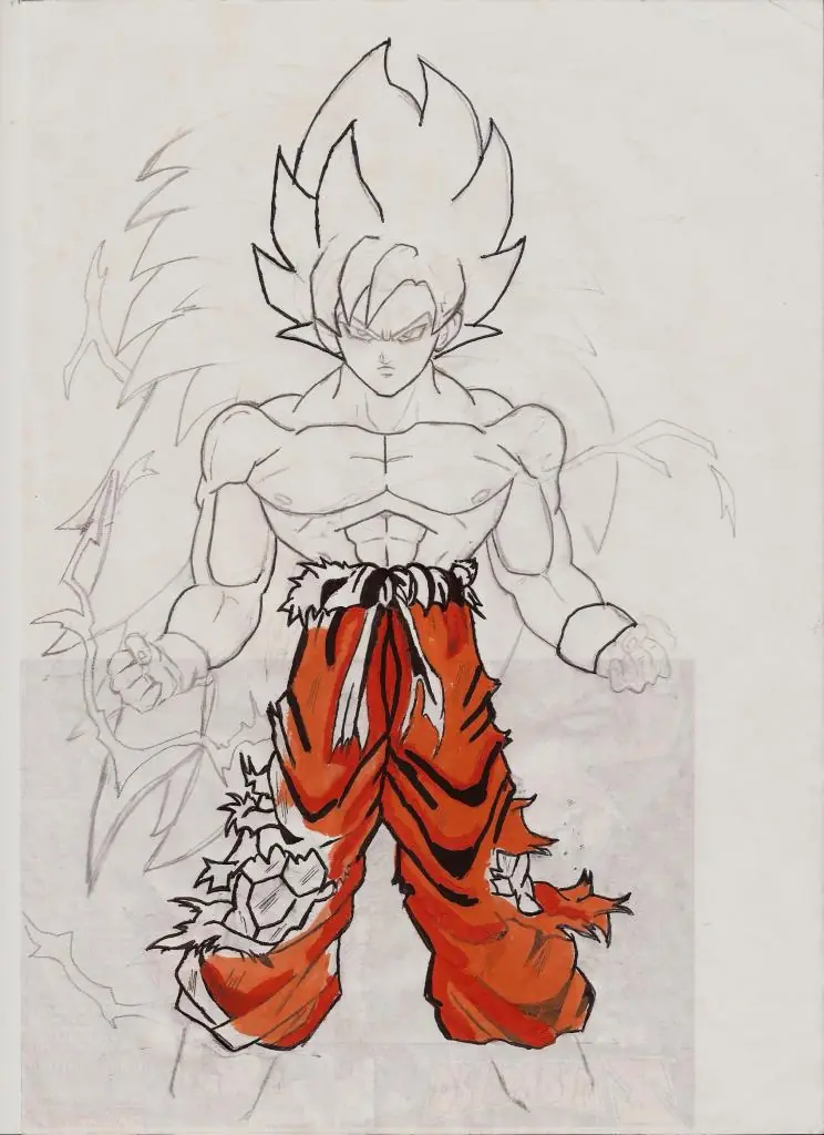 bocetos y diseños dbz