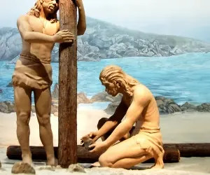 Así vivía el hombre en la antiguedad.